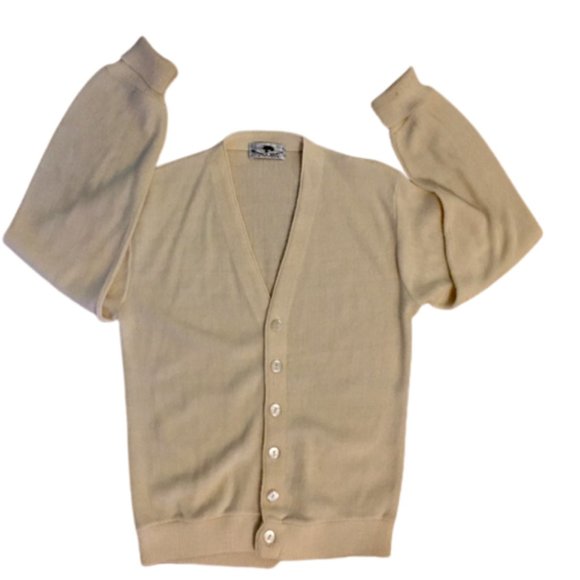 Pebble Beach California Sweater Cardigan V Neck Grandpa Golf Unisex 1980s - Picture 7 of 8